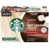 Starbucks K-Cup Coffee Pods, Toasted Coconut Mocha Flavored Coffee for Keurig Coffee Makers, 100% Arabica, Limited Edition, 1 Box (10 Pods)(Classic Hot Cocoa)