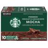 Starbucks K-Cup Coffee Pods, Toasted Coconut Mocha Flavored Coffee for Keurig Coffee Makers, 100% Arabica, Limited Edition, 1 Box (10 Pods)(Mocha)