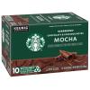 Starbucks K-Cup Coffee Pods, Toasted Coconut Mocha Flavored Coffee for Keurig Coffee Makers, 100% Arabica, Limited Edition, 1 Box (10 Pods)(Mocha)
