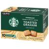 Starbucks K-Cup Coffee Pods, Toasted Coconut Mocha Flavored Coffee for Keurig Coffee Makers, 100% Arabica, Limited Edition, 1 Box (10 Pods)(Toasted Graham)