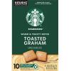 Starbucks K-Cup Coffee Pods, Toasted Coconut Mocha Flavored Coffee for Keurig Coffee Makers, 100% Arabica, Limited Edition, 1 Box (10 Pods)(Toasted Graham)