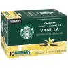 Starbucks K-Cup Coffee Pods, Toasted Coconut Mocha Flavored Coffee for Keurig Coffee Makers, 100% Arabica, Limited Edition, 1 Box (10 Pods)(Vanilla)