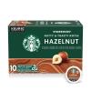 Starbucks K-Cup Coffee Pods, Toasted Coconut Mocha Flavored Coffee for Keurig Coffee Makers, 100% Arabica, Limited Edition, 1 Box (10 Pods)(Hazelnut)