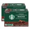 Starbucks K-Cup Coffee Pods, Toasted Coconut Mocha Flavored Coffee for Keurig Coffee Makers, 100% Arabica, Limited Edition, 1 Box (10 Pods)(Mocha)