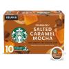 Starbucks K-Cup Coffee Pods, Toasted Coconut Mocha Flavored Coffee for Keurig Coffee Makers, 100% Arabica, Limited Edition, 1 Box (10 Pods)(Salted Caramel Mocha)