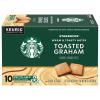 Starbucks K-Cup Coffee Pods, Toasted Coconut Mocha Flavored Coffee for Keurig Coffee Makers, 100% Arabica, Limited Edition, 1 Box (10 Pods)(Toasted Graham)