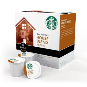Starbucks K-Cup Coffee Pods, Toasted Coconut Mocha Flavored Coffee for Keurig Coffee Makers, 100% Arabica, Limited Edition, 1 Box (10 Pods)(House Blend)